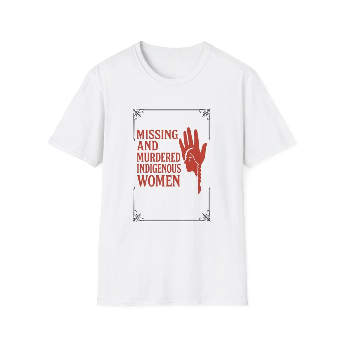 Softstyle Shirt Missing Murdered Indigenous Women Awareness, Activism, Gift Unisex , , , Long Sleeve Tee