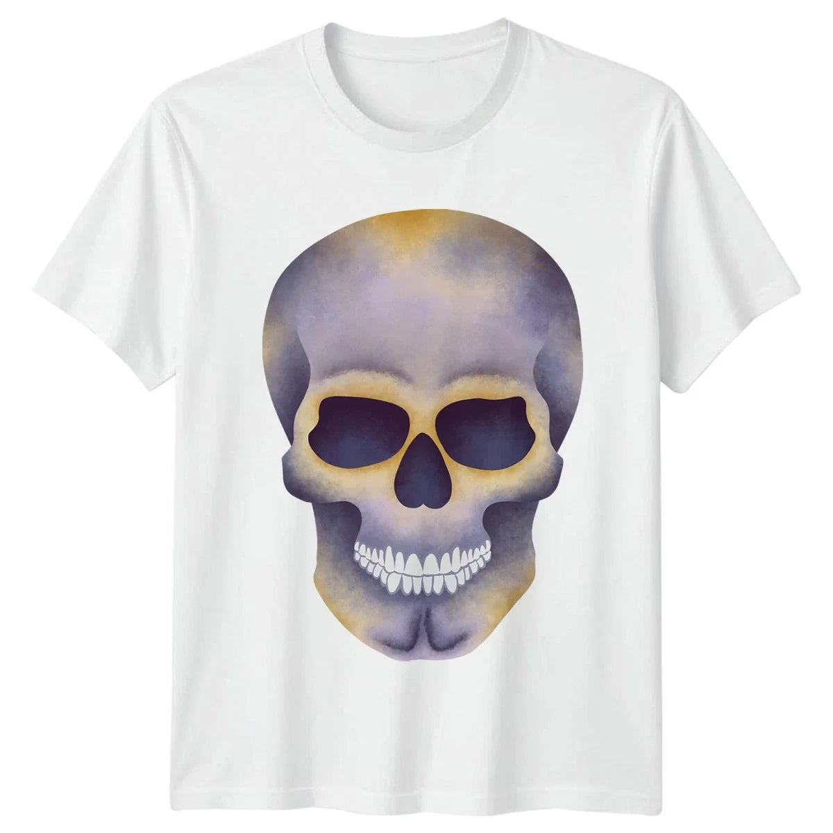 Watercolor Skull Gothic Aesthetic Unisex , , , Long Sleeve Tee