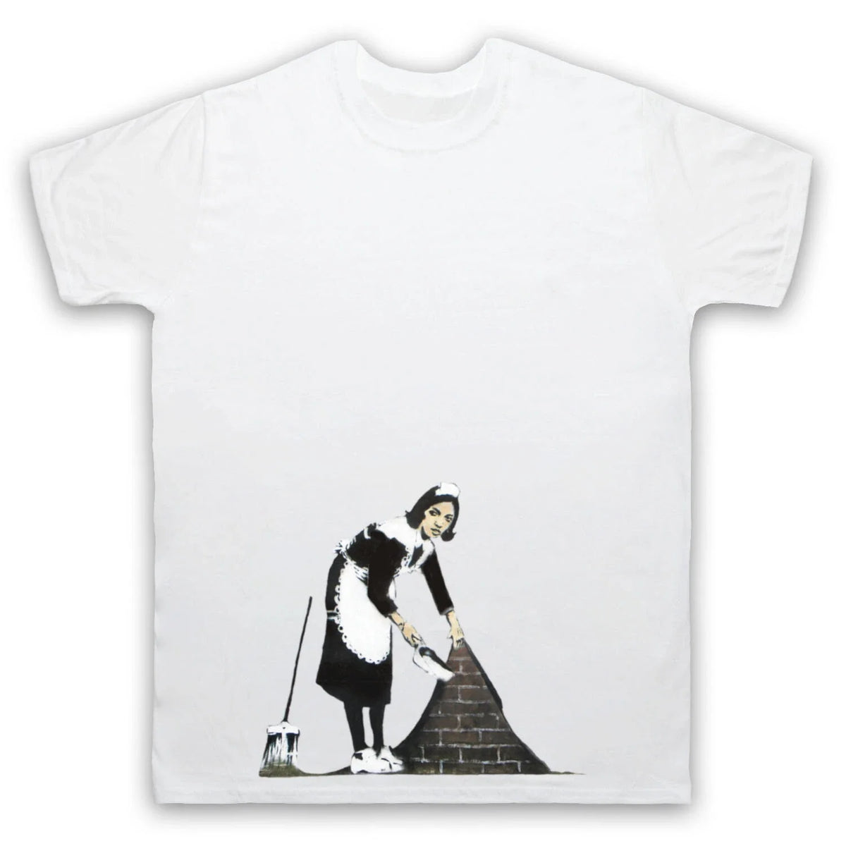 BANKSY MAID UNOFFICIAL GRAFFITI STREET ART PRINT ARTIST MENS & WOMENS Unisex , , , Long Sleeve Tee