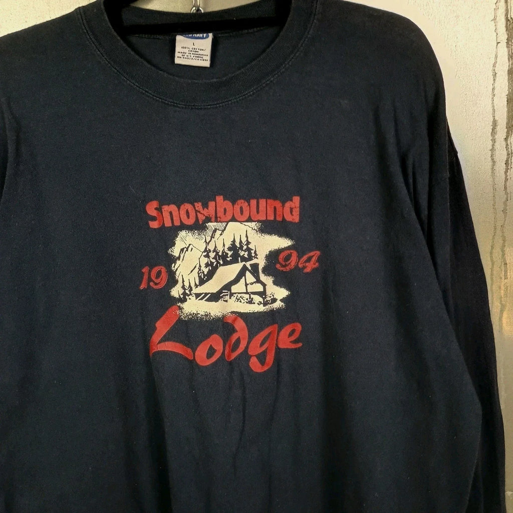 Old Navy Snowboard Ski Vintage Y2K Long Sleeve Shirt Large Skate Surf Grunge 90s Unisex , , , Long Sleeve Tee
