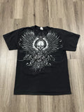 Vintage Y2K Black skull emo grunge skate tee tshirt Medium Unisex , , , Long Sleeve Tee