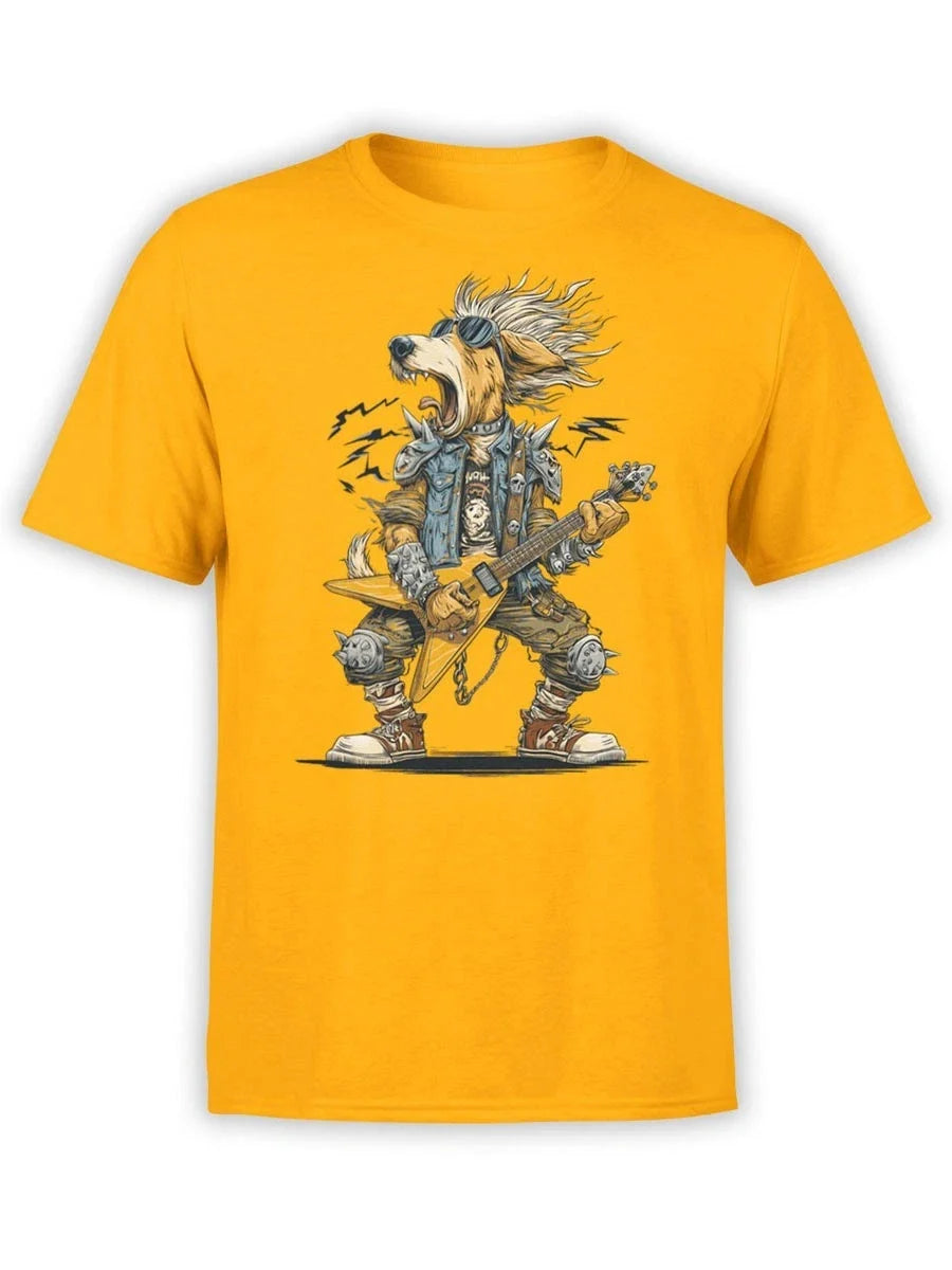 FANTUCCI Bark N’ Roll | Funny Dog Rocker Tee | Unisex Unisex , , , Long Sleeve Tee