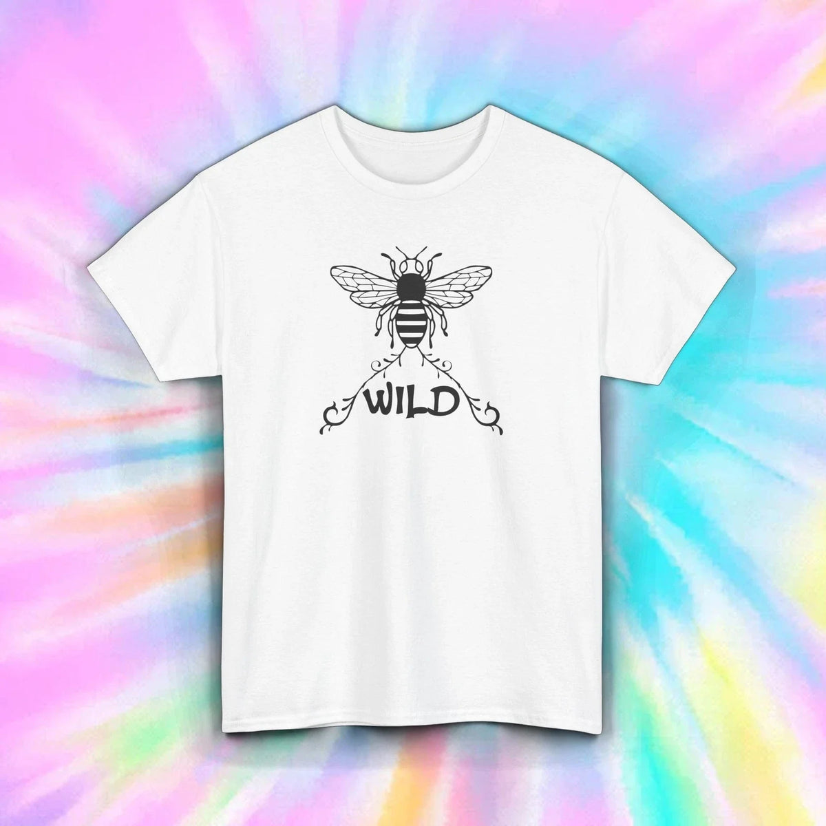 Bee Wild Shirt Nature Lover Minimalist Bee Design Aesthetic Tee S-5XL Unisex , , , Long Sleeve Tee