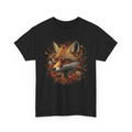 Fall Aesthetic | Autumn Leaves Pumpkin Spice| Fox Head Flowers Floral Unisex , , , Long Sleeve Tee