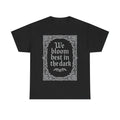 Gothic Floral Tee, Dark Aesthetic Shirt, Motivational Graphic Tee Unisex , , , Long Sleeve Tee