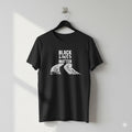 Black Lines Matter Black Graphic Tire Track Automotive Tee - T885 Unisex , , , Long Sleeve Tee