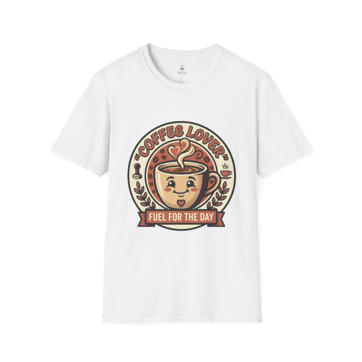 Coffee Lover Fuel for the Day | Cute Coffee Cup Design Unisex , , , Long Sleeve Tee