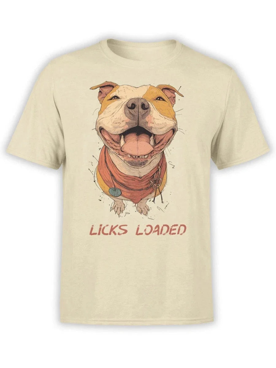 FANTUCCI Licks Loaded | Funny Happy Dog Graphic Tee | Unisex Unisex , , , Long Sleeve Tee
