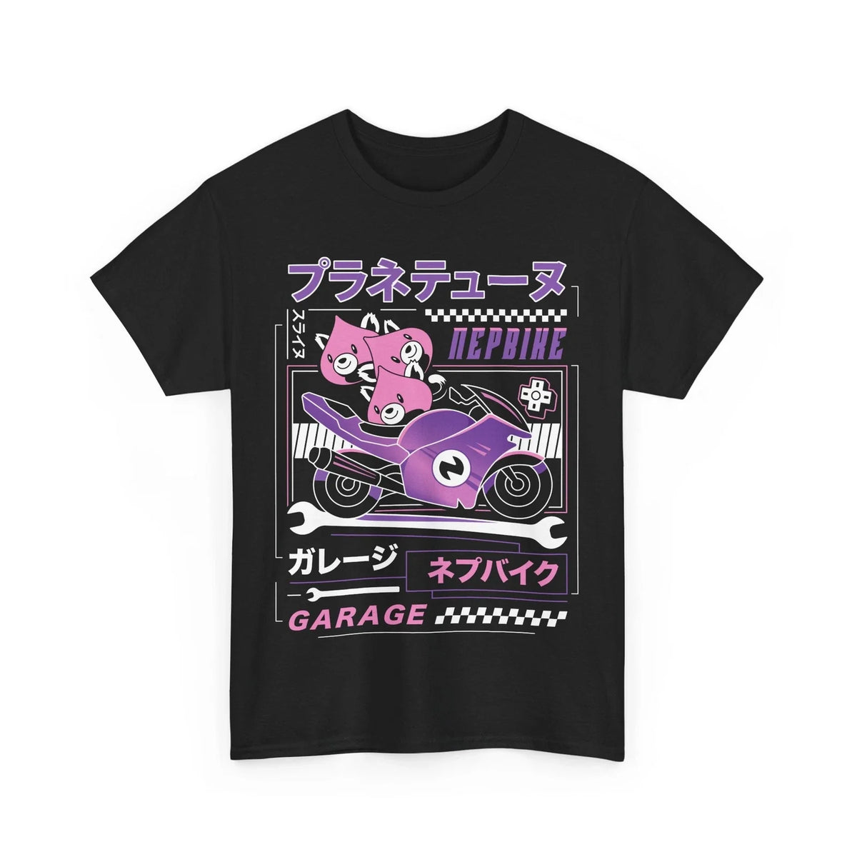 Planeptune Garage Aesthetic Unisex . Neptunia Video Game. Neptunia VII. Unisex , , , Long Sleeve Tee