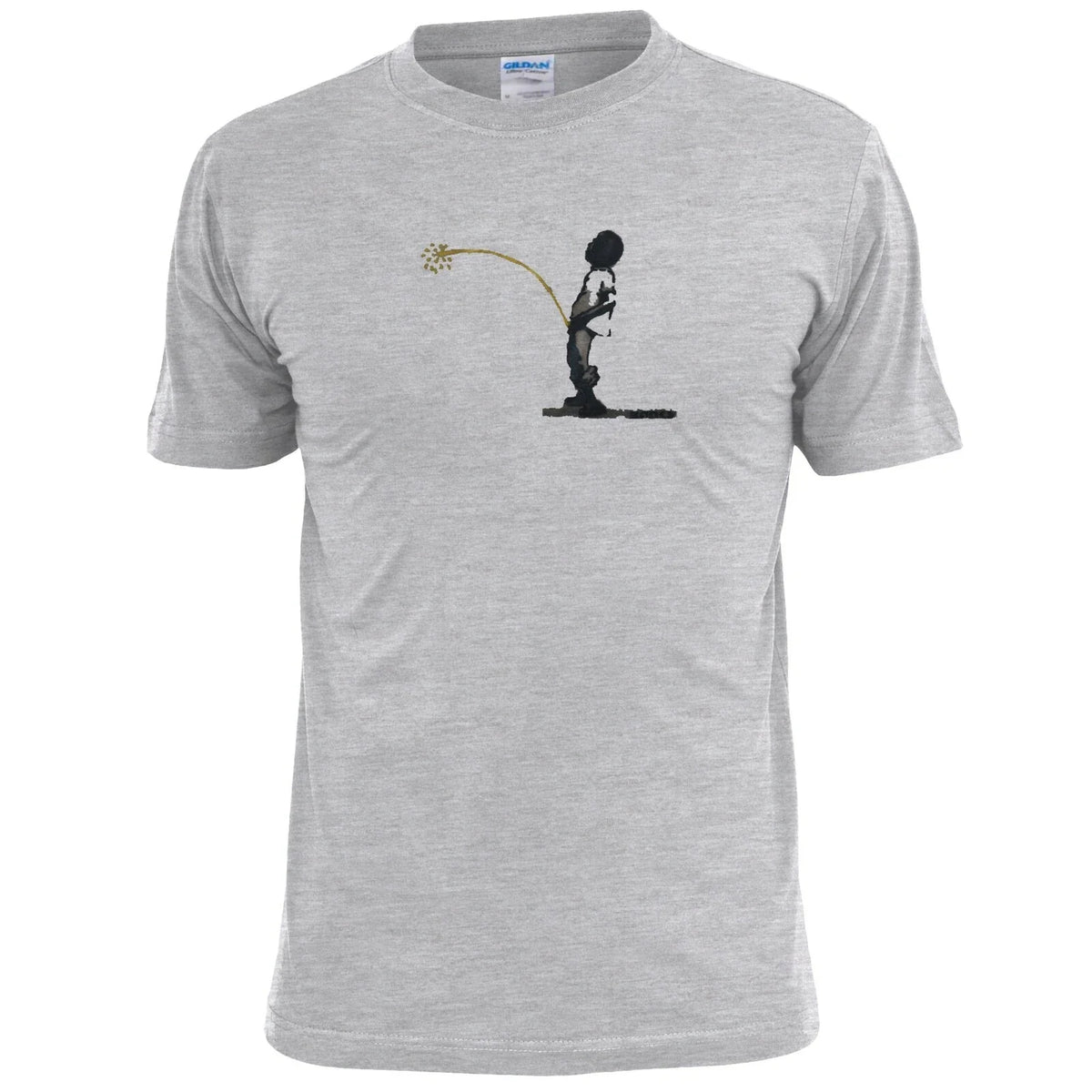 Mens Banksy Boy Peeing Graffiti T Shirt Street Art Unisex , , , Long Sleeve Tee