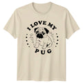 I Love My Pug , Cute Dog Graphic Tee, Pet Lover Gift Unisex , , , Long Sleeve Tee