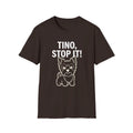 "Tino, Stop It!" Cute Yorkie Dog Graphic Tee Unisex , , , Long Sleeve Tee