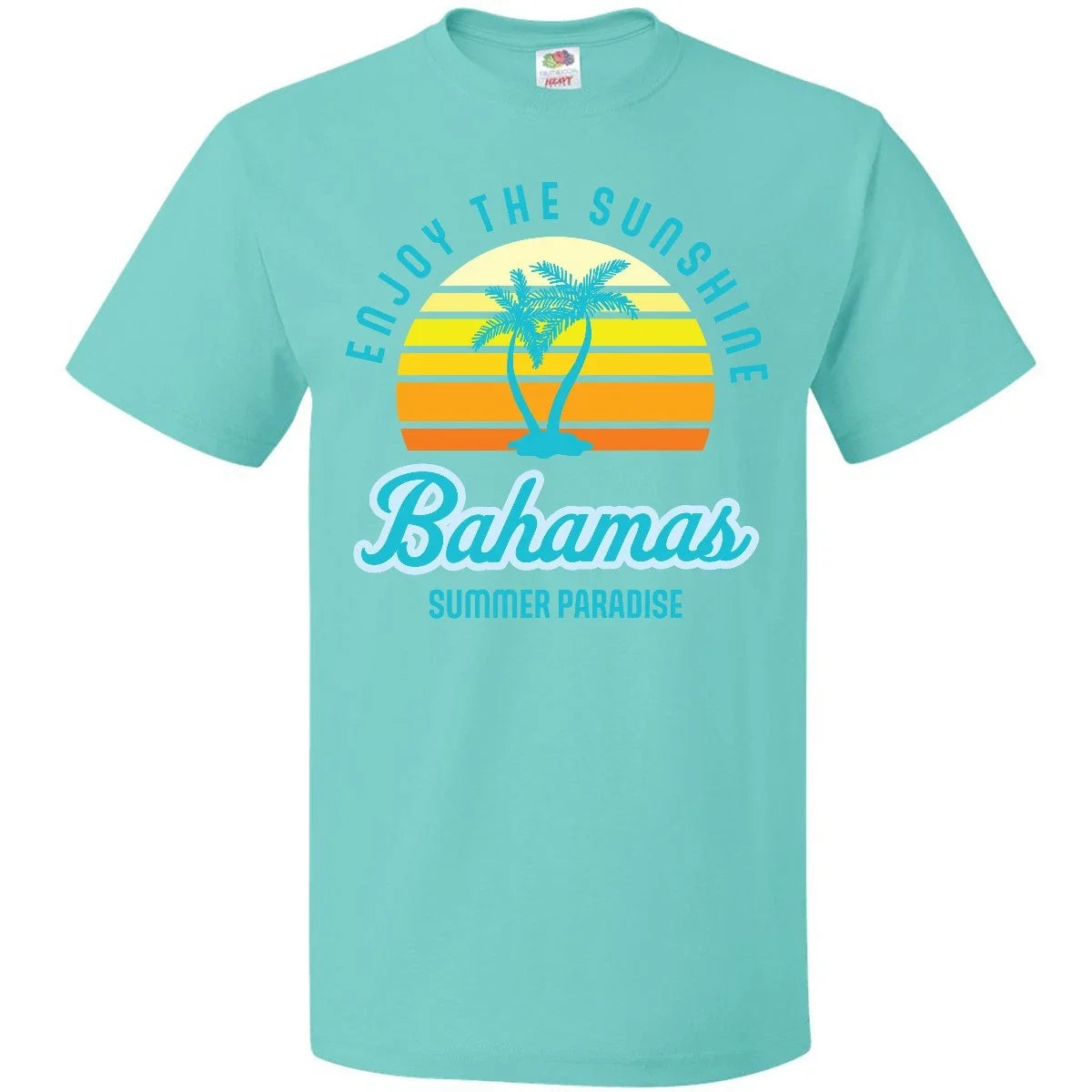 Inktastic Enjoy The Sunshine Bahamas Summer Paradise Palm Trees Beach Unisex , , , Long Sleeve Tee