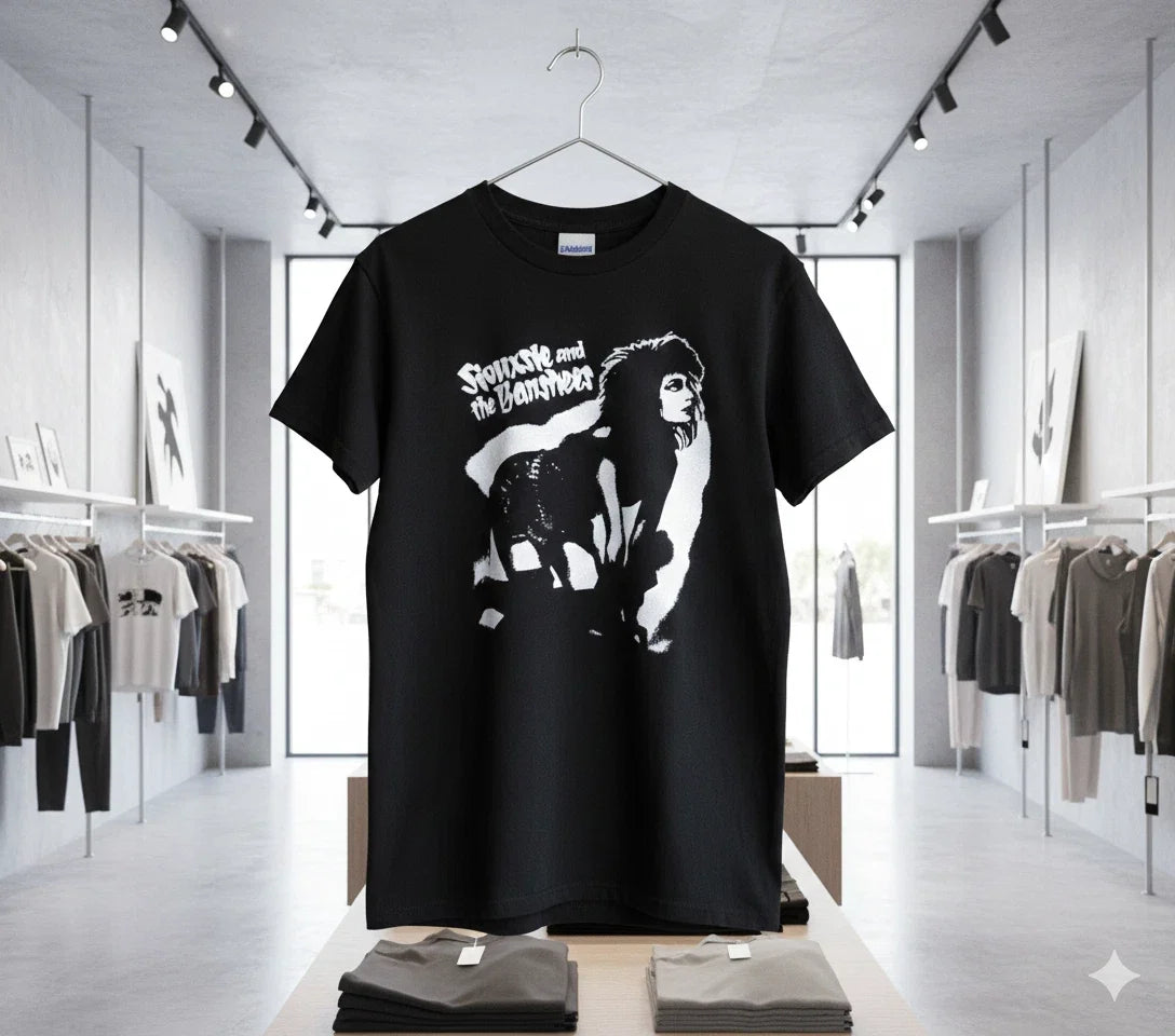 Siouxsie and the Banshees Black Graphic Band Punk Rock Tee - T109 Unisex , , , Long Sleeve Tee