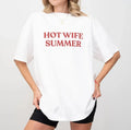 Hot Wife Summer TShirt - Funny Newlywed Shirt | Bachelorette Party Tee Unisex , , , Long Sleeve Tee