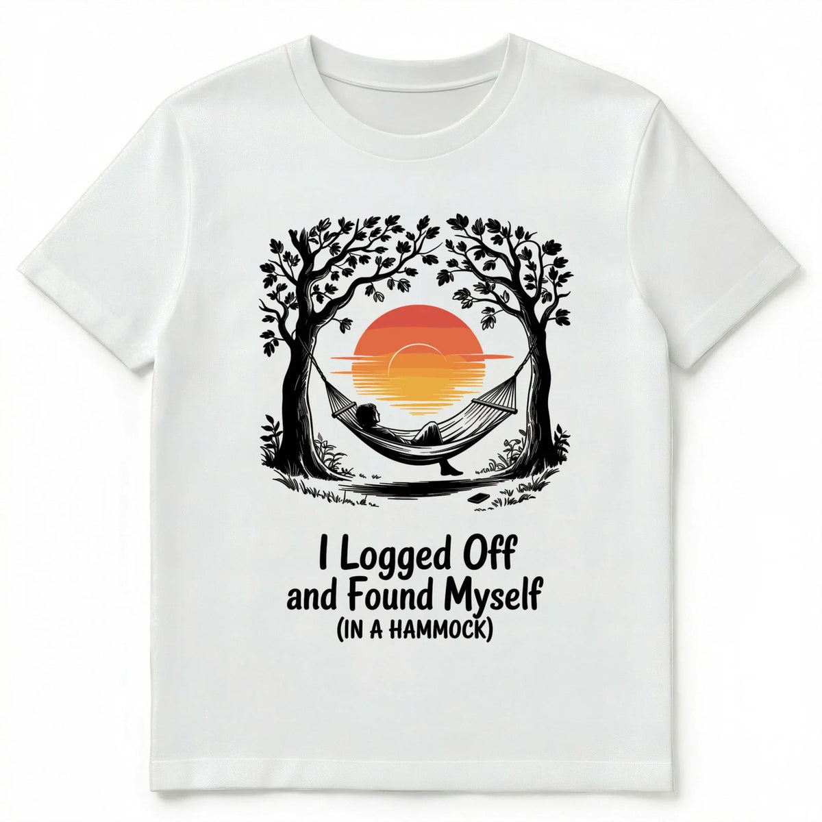 Minimalist Escape Tech Detox Digital Mindfulness Hammock Unisex Unisex , , , Long Sleeve Tee