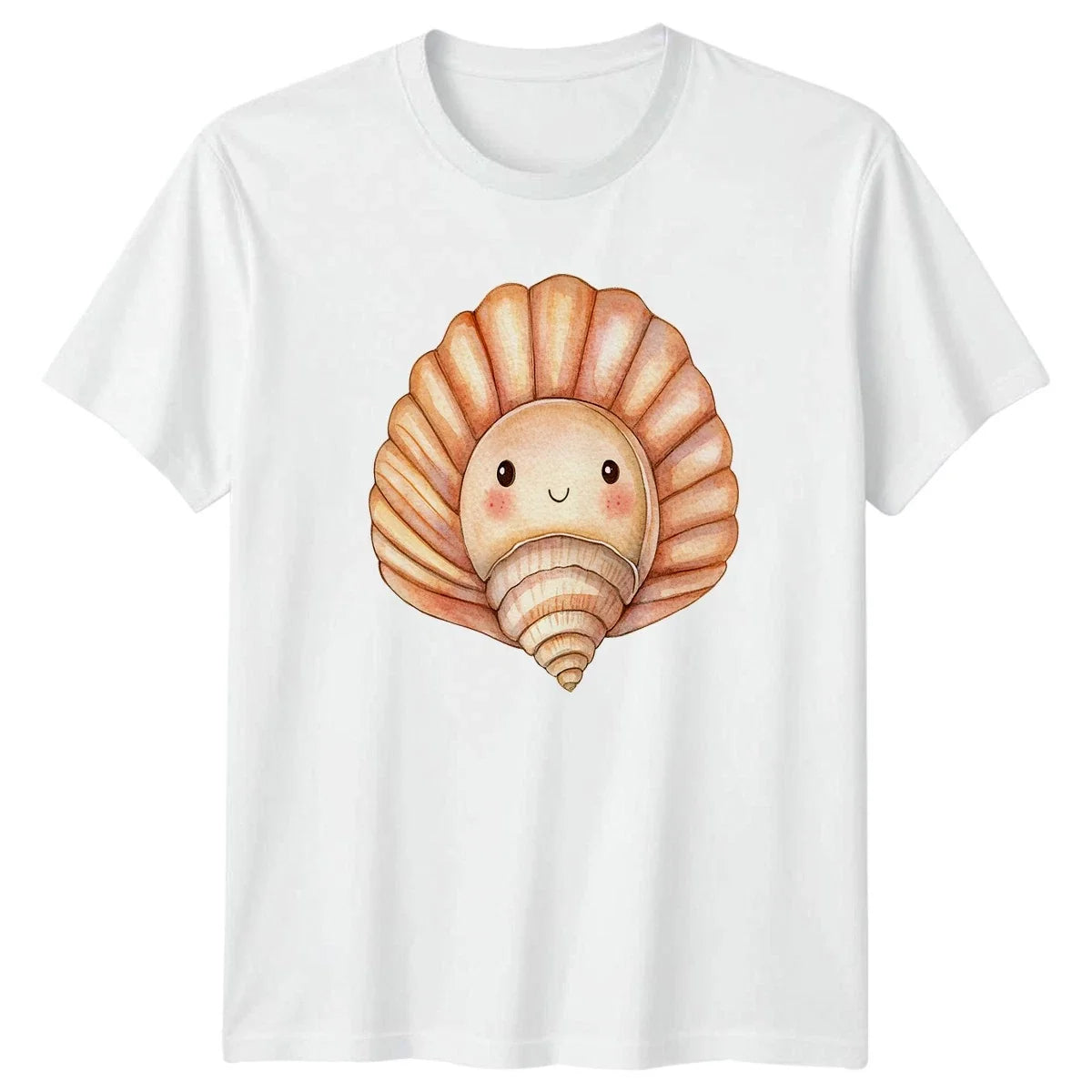 Cute Seashell Marine Ocean Gift For Him And Her Unisex , , , Long Sleeve Tee