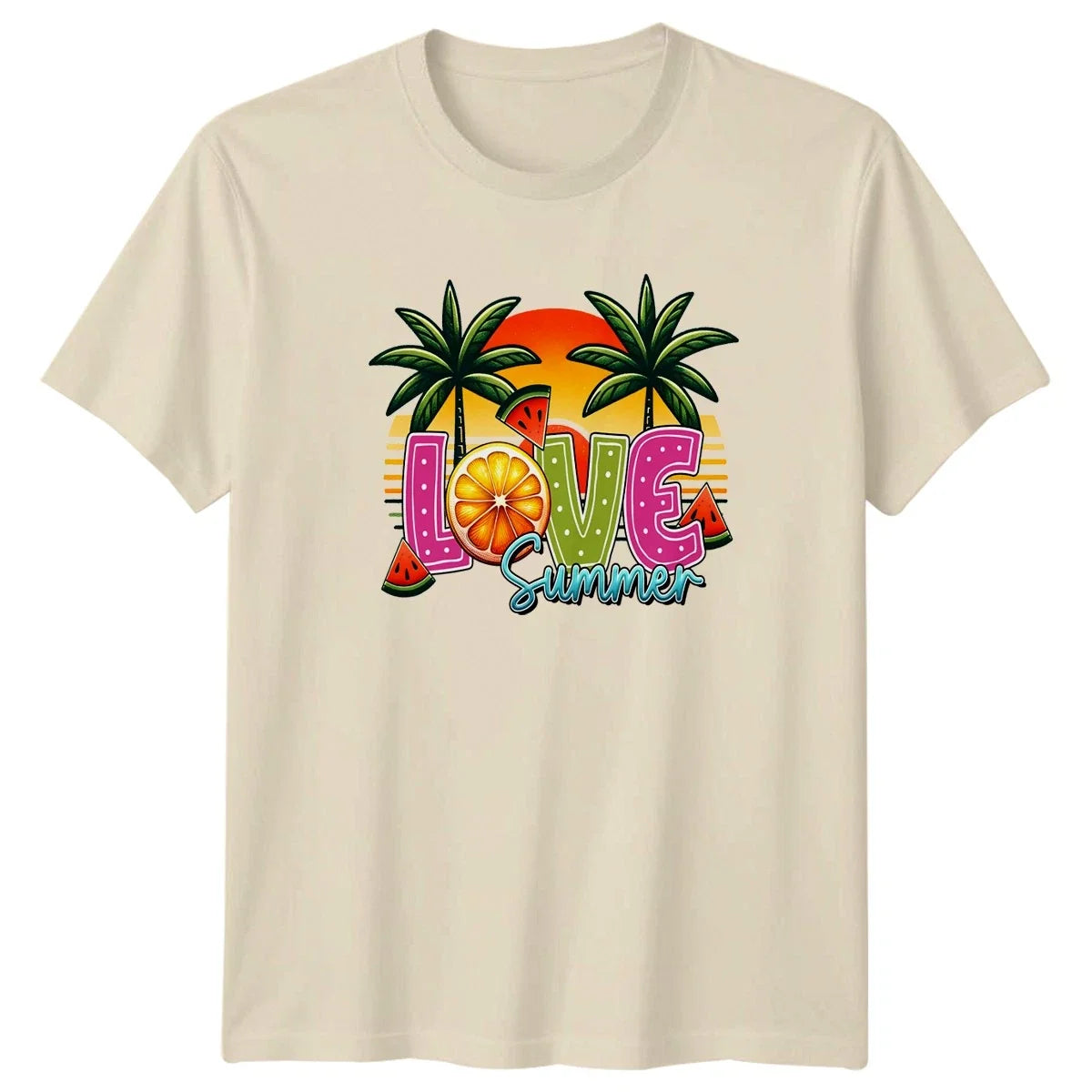 Love Summer Tropical Aesthetic Vacation Apparel Unisex , , , Long Sleeve Tee