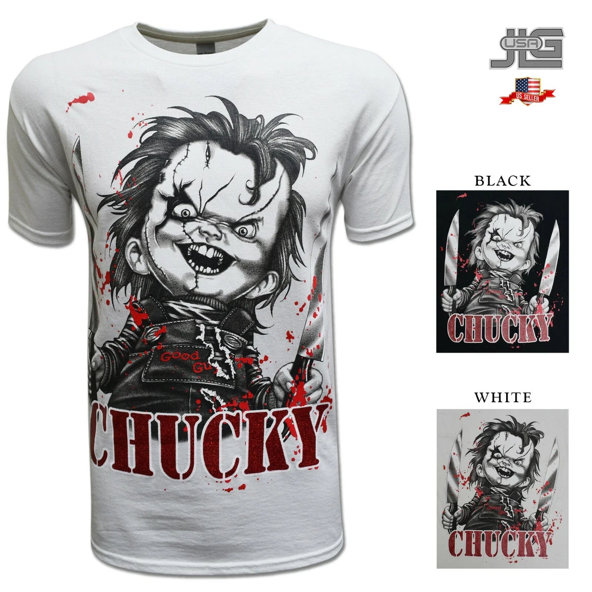 NEW T Shirt Chucky Horror Comedy Movie Adult Tee Play Time Men Women Graphic Unisex , , , Long Sleeve Tee