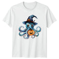 Cute Octopus With Pumpkin Halloween Ocean Wildlife Gift For Him And Her Unisex , , , Long Sleeve Tee