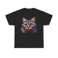Psychedelic Cat Tee, Dark Grunge, Scene, Punk Aesthetic, Gothic Alt Shirt, D14 Unisex , , , Long Sleeve Tee