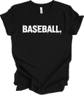 Minimalist Baseball Typography Design Sports Mom Gift Game Day Unisex , , , Long Sleeve Tee
