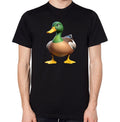 Cute Duck Men Women Unisex Top Unisex , , , Long Sleeve Tee