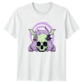 Pastel Goth Cute Cat Skull Kawaii Goth Halloween Aesthetic Halloween Unisex , , , Long Sleeve Tee