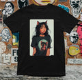 Anime Girl Cat Ears T Shirt Aesthetic Gothic Style Unisex Graphic Tee Harajuku S Unisex , , , Long Sleeve Tee
