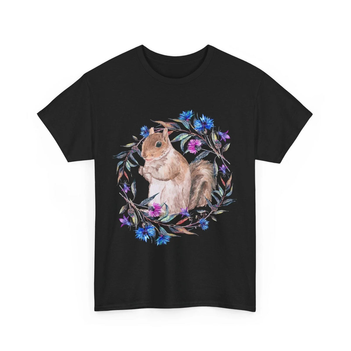 Squirrel Flowers , Squirrel Rodents Pet Animals Lovers Cute Unisex , , , Long Sleeve Tee