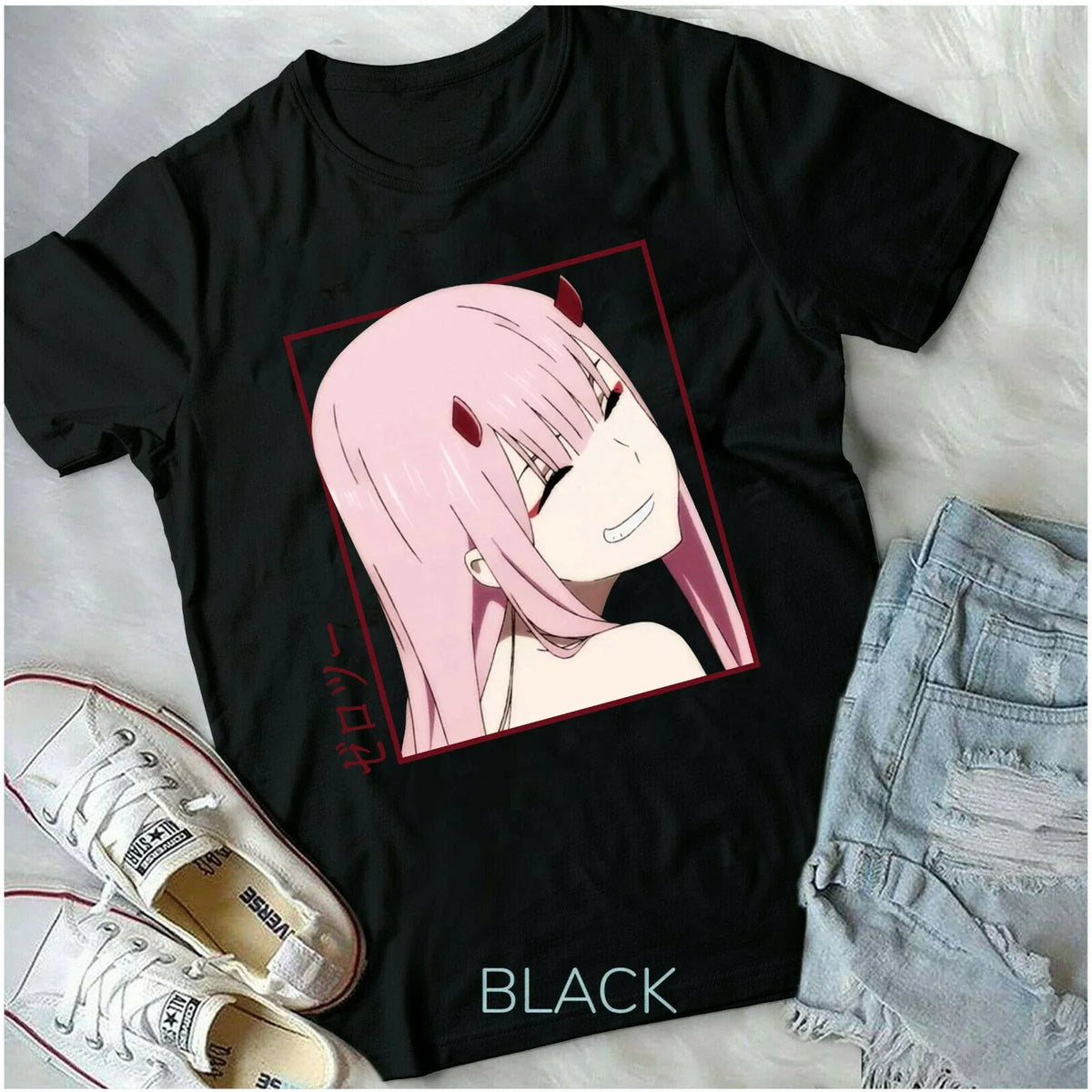 Zero Two Unisex ,Anime Aesthetic Anime,Gift,Kawai Vaporwave,Zero Two Unisex , , , Long Sleeve Tee