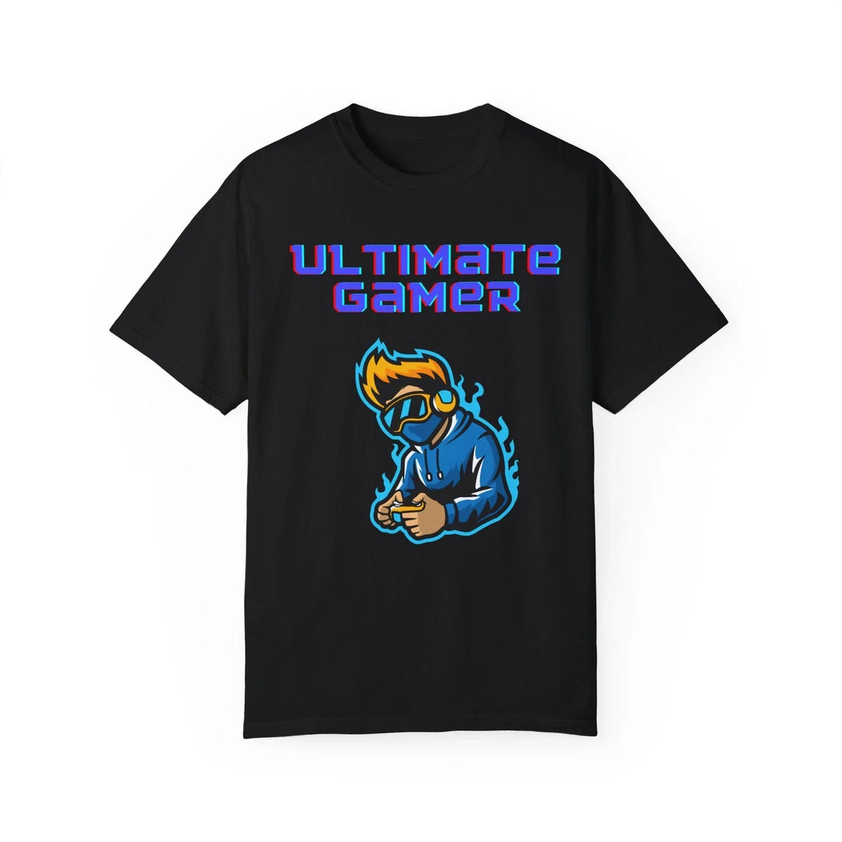 Ultimate Gamer Mens Teens Garment-Dyed Unisex , , , Long Sleeve Tee