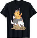 Pile of Kitty Cats Funny Cute Cat Lover Gift Unisex , , , Long Sleeve Tee