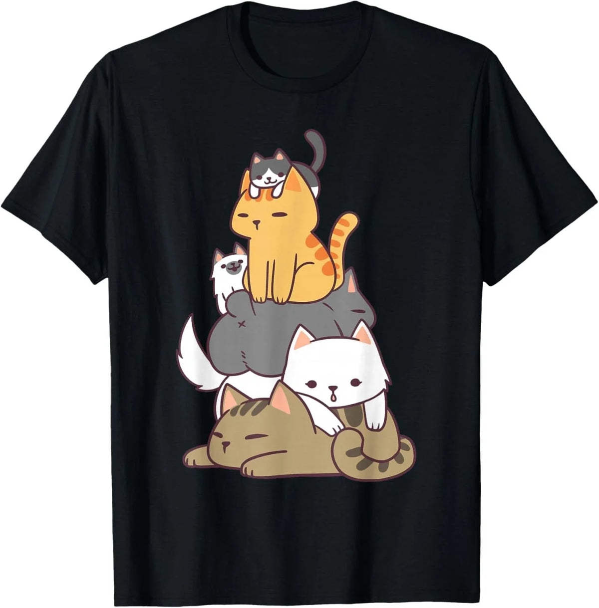 Pile of Kitty Cats Funny Cute Cat Lover Gift Unisex , , , Long Sleeve Tee