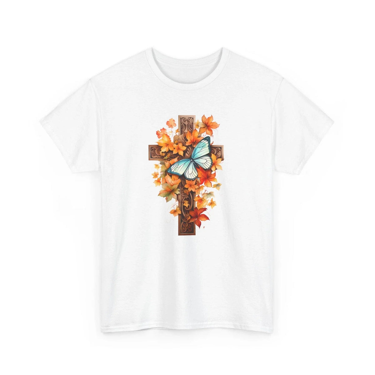 Fall Aesthetic | Autumn Leaves Pumpkin | Fall For Jesus Christ Retro Unisex , , , Long Sleeve Tee