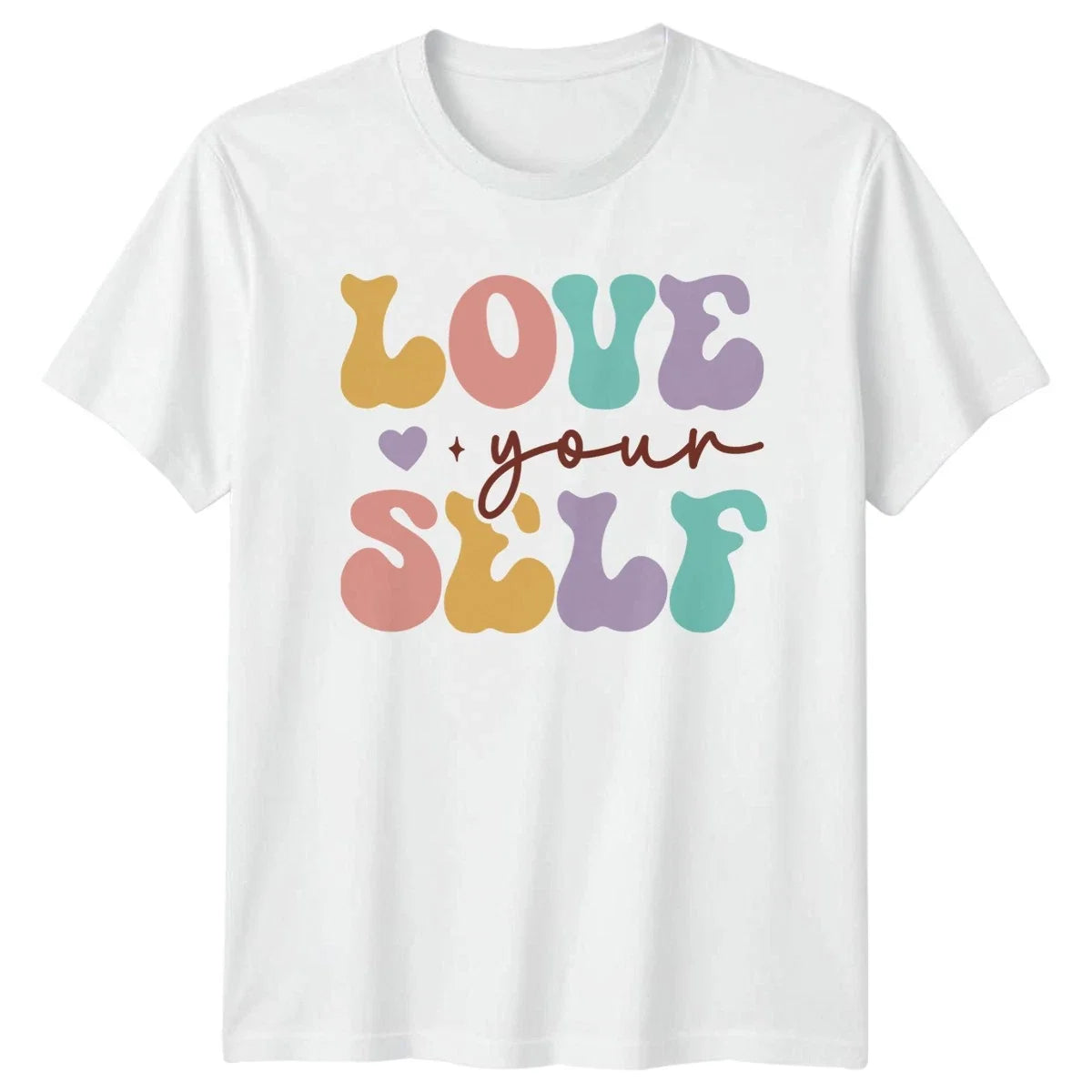 Love Your Self Self Care Retro Aesthetic Inspirational Unisex , , , Long Sleeve Tee