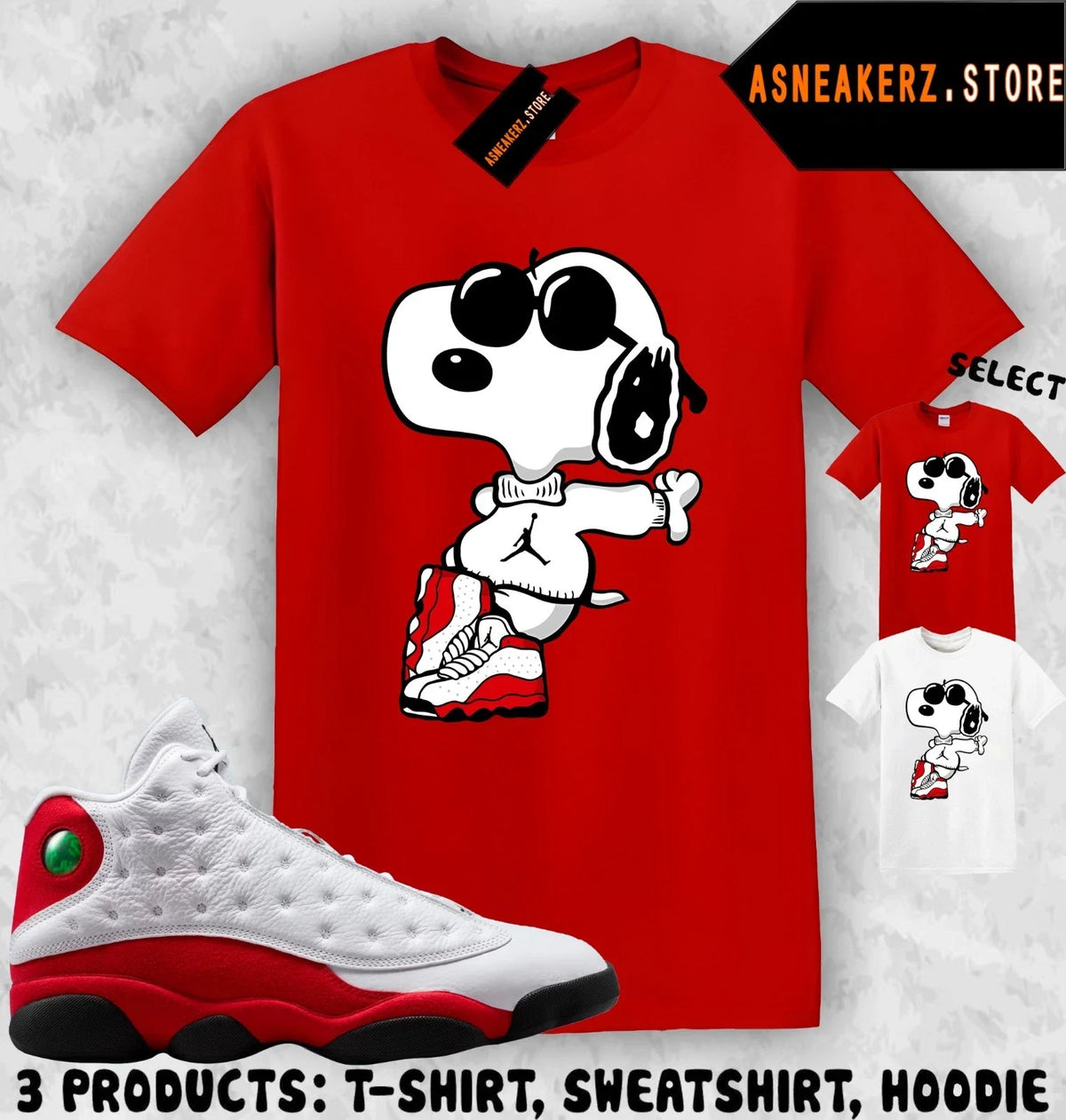 Shirt Match AJ 13 Chicago 2026 Sneaker Matching Tee Sneakerhead Joe Cool Unisex , , , Long Sleeve Tee