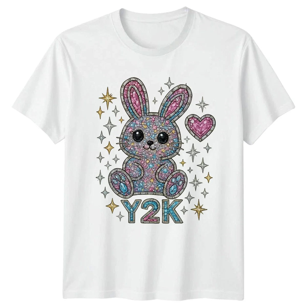 Y2k Glitter Bunny Y2K Aesthetic Birthday Gift For Him And Her Unisex , , , Long Sleeve Tee