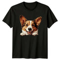 Cute Corgi Peekaboo Dog , Welsh Corgi Puppy Tee Unisex , , , Long Sleeve Tee