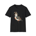 Bird Floral Watercolor Nature Boho Black Cute Aesthetic Print Tee Unisex , , , Long Sleeve Tee