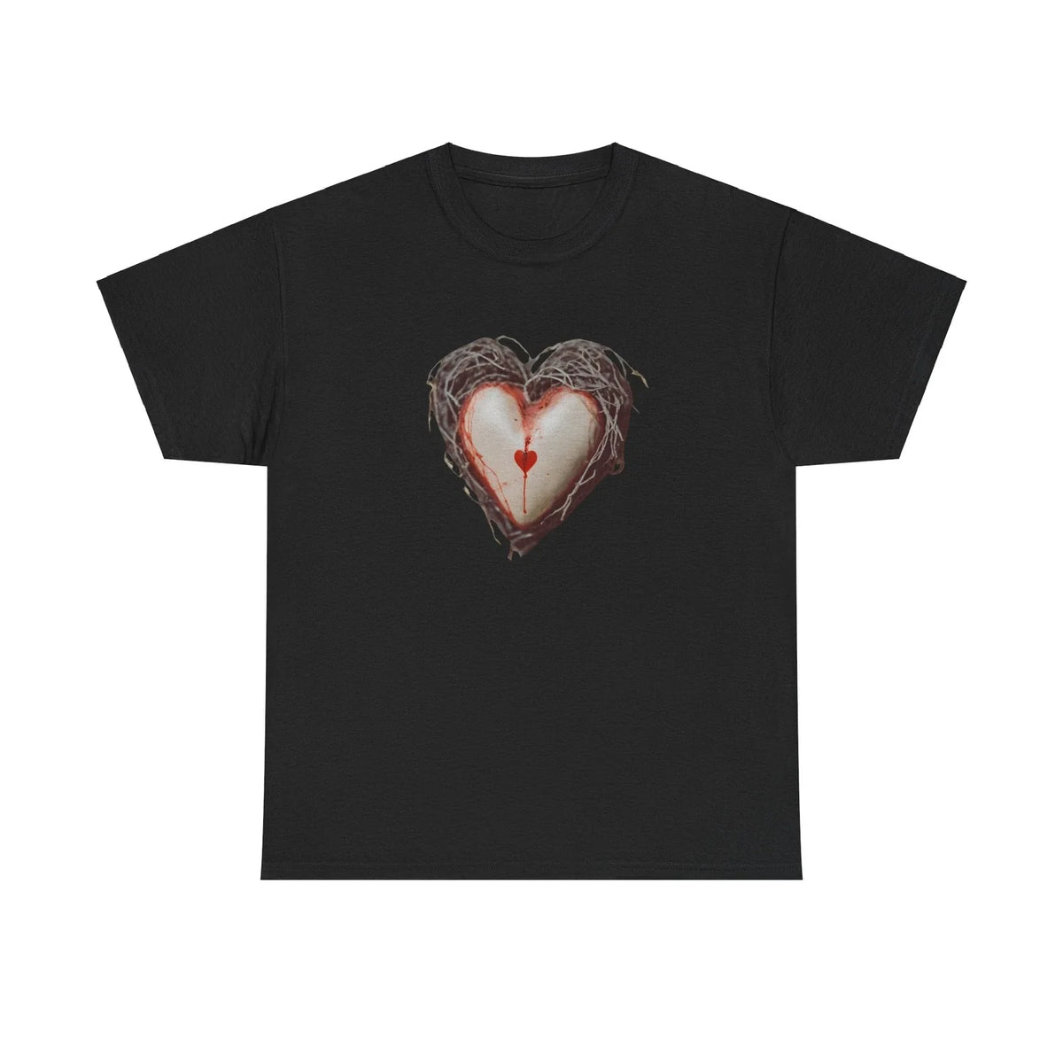 Heart Nest Weirdcore Horror Aesthetic Creepy SpookyVibes Gothic Unisex , , , Long Sleeve Tee