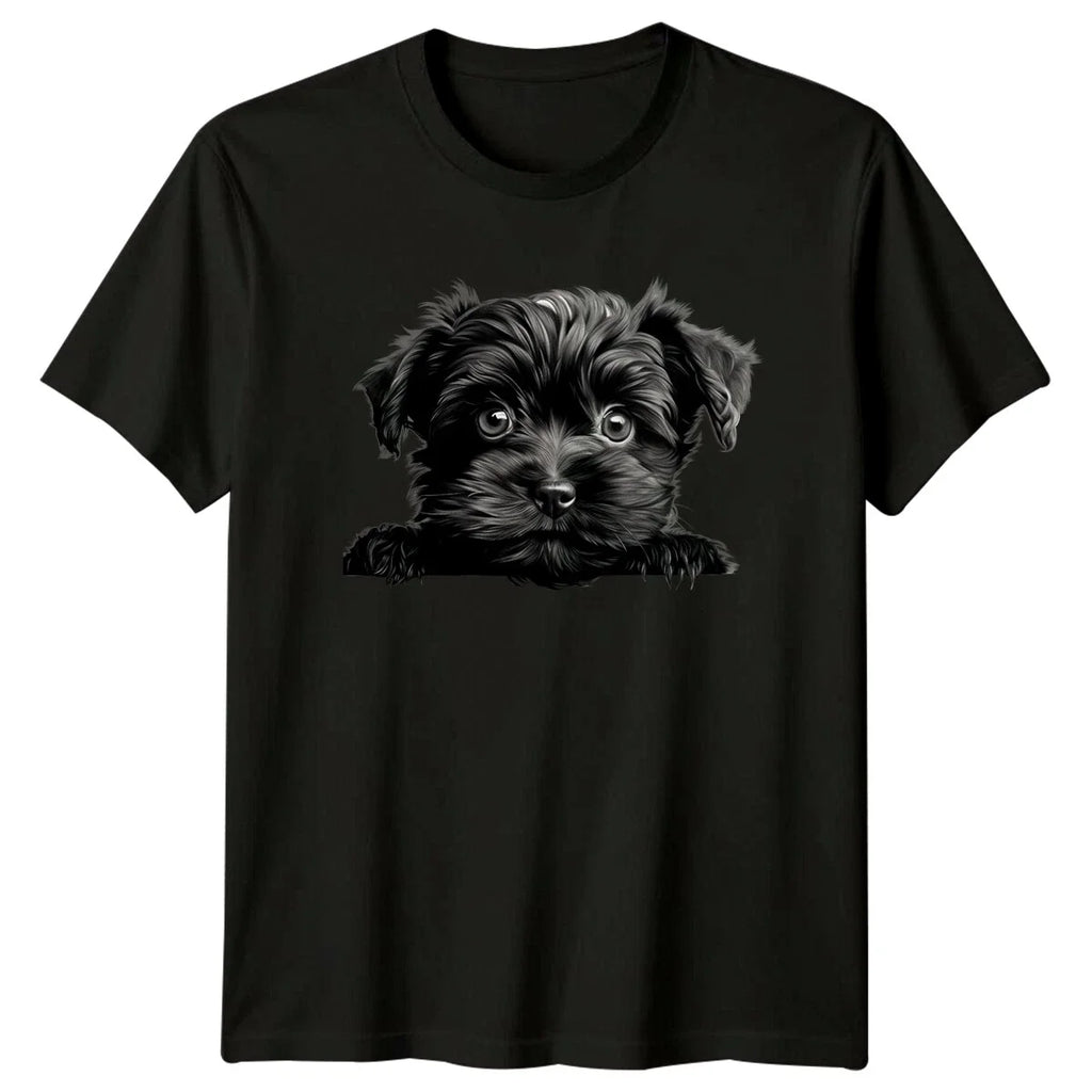 Cute Yorkie Puppy Dog Peekaboo ,Yorkshire Terrier Tee Unisex , , , Long Sleeve Tee