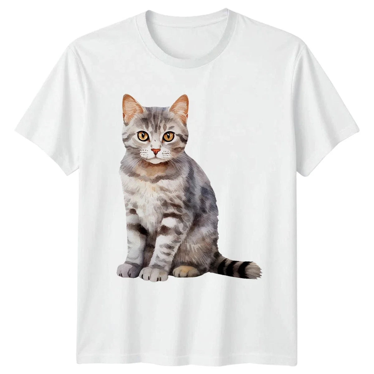 Cute Tabby Kitten Cat Lover Gift For Him And Her Unisex , , , Long Sleeve Tee