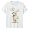 Cute Teddy Bear Balloons Animals Mens Womens Tee Graphic Unisex Unisex , , , Long Sleeve Tee