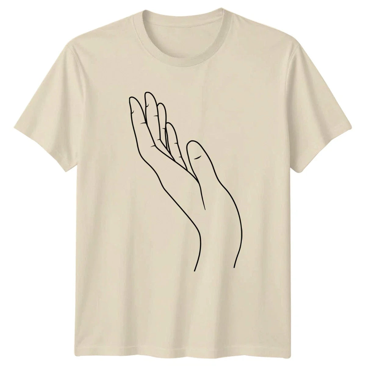 Minimalist Aesthetic Line Drawing Hand Minimalist Line Art Unisex , , , Long Sleeve Tee