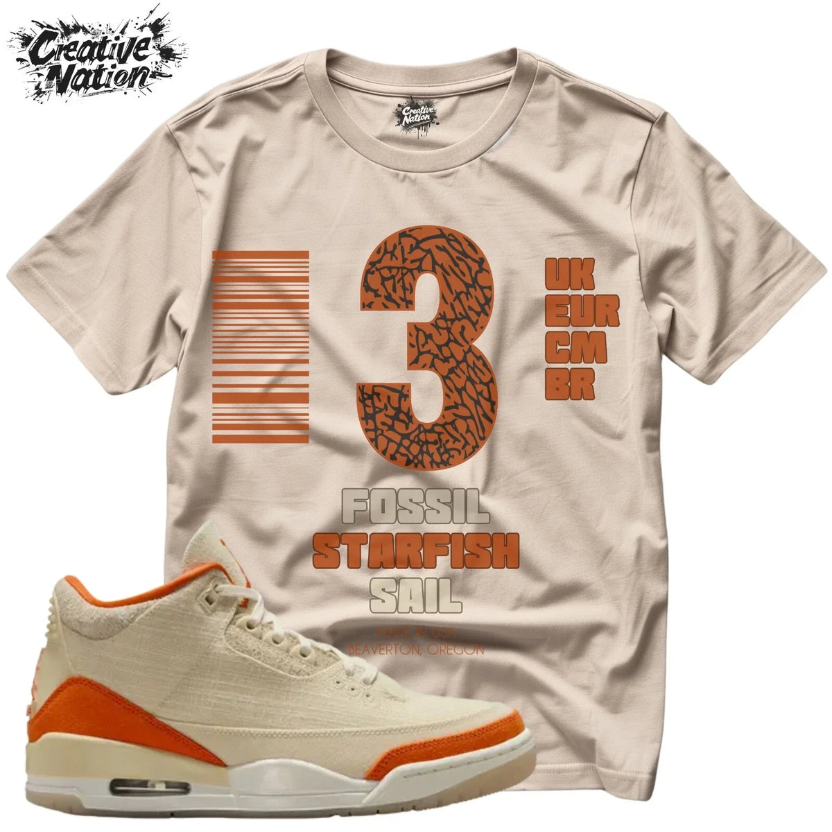 Shirt To Match 3 TEX Starfish Unisex Tee Sneaker Shirt Basketball Shirt Unisex , , , Long Sleeve Tee