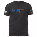 AR-15 US Flag 2nd Amendment Constitution Gun Patriot Patriotic Unisex , , , Long Sleeve Tee
