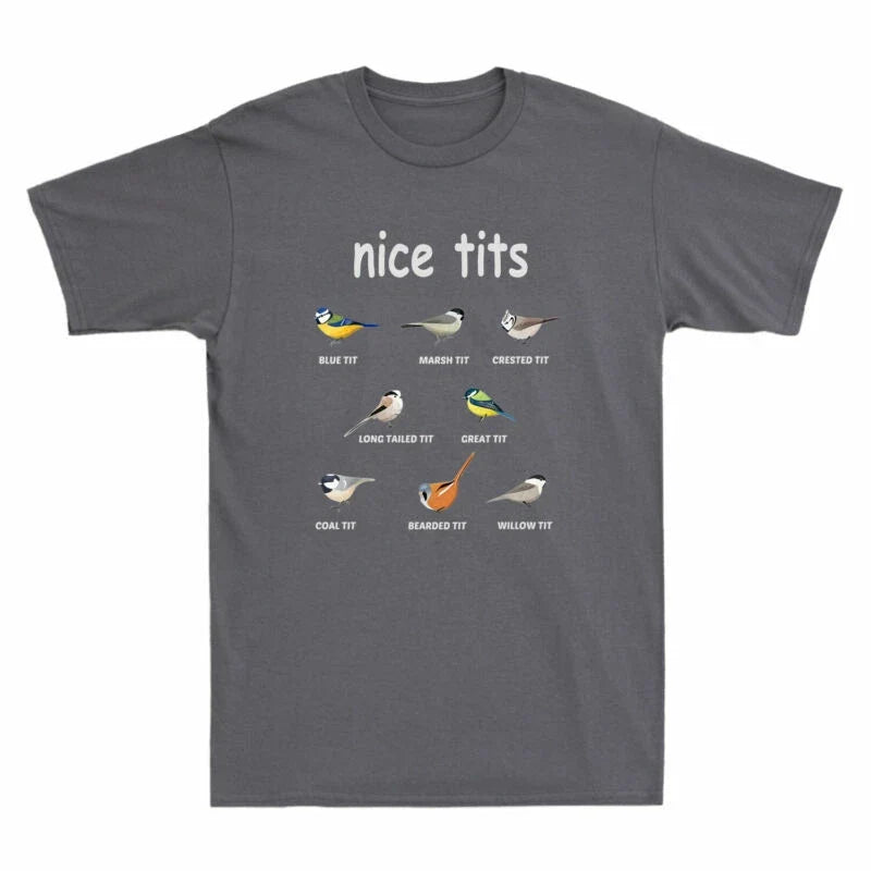 Watching Funny Crested Gift Birder Blue Bird Tit Marsh Tit Nice For Tit Unisex , , , Long Sleeve Tee