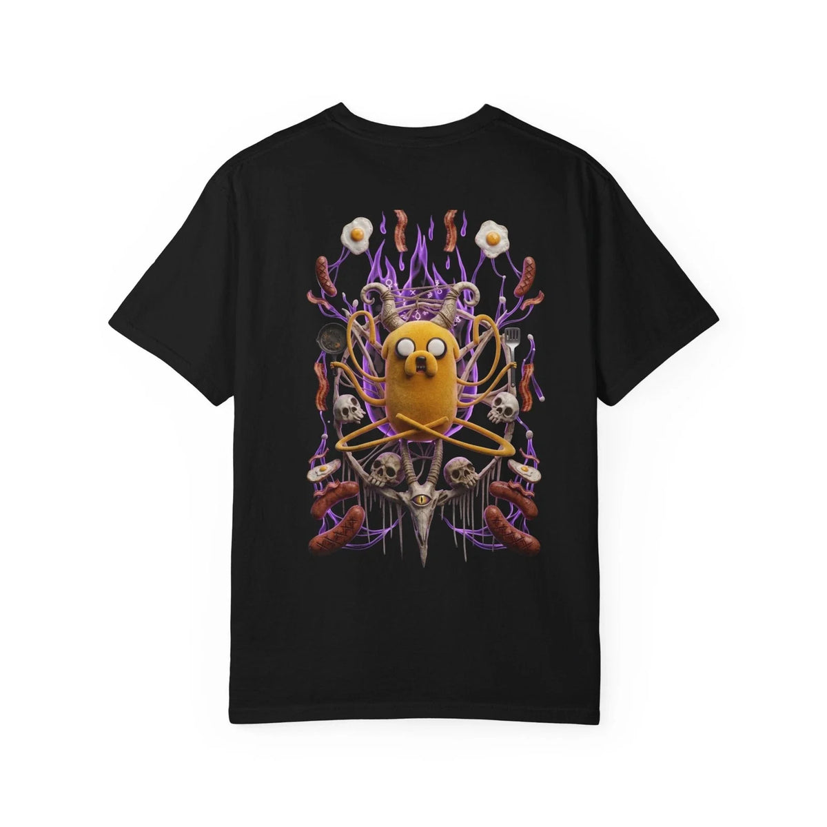 Psychedelic Magic Dog Graphic Tee - Trippy Aesthetic Heavyweight Cotton Unisex , , , Long Sleeve Tee