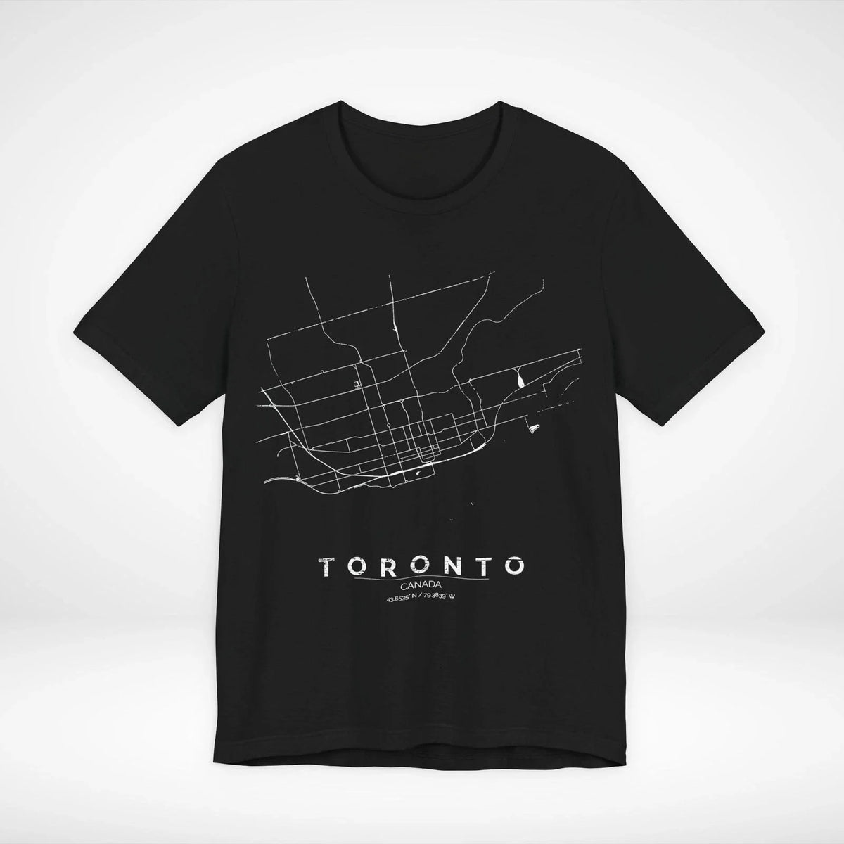 Toronto Canada Train Map Minimalist Rail Graphic Tee Streetwear Unisex , , , Long Sleeve Tee